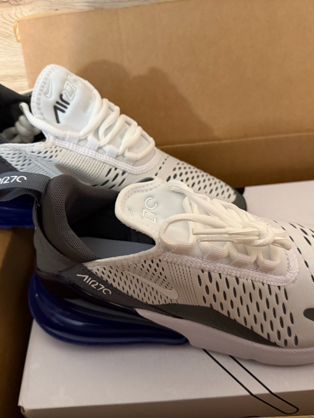 Nike White Shoe Box with Black Label